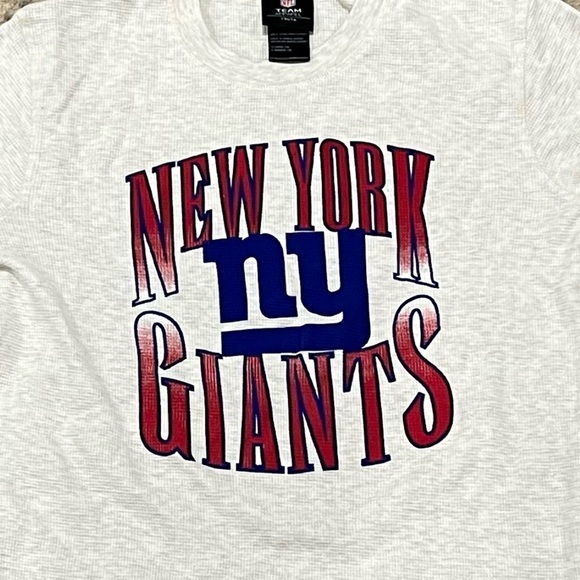 Kids Youth New York Giants NFL Football Thermal Long Sleeve Tee Tshirt - Picture 2 of 7